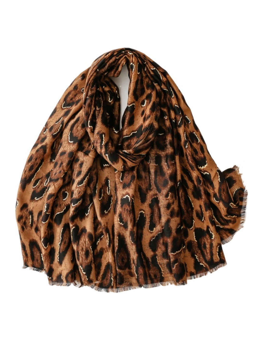 Scarvii - Classic Winter Scarf with Leopard Print