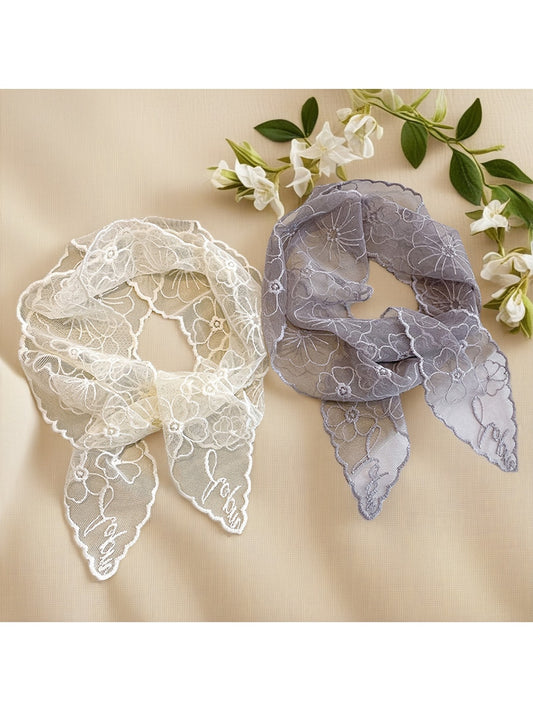 Scarvii - Floral Lace Tie Styling Scarf
