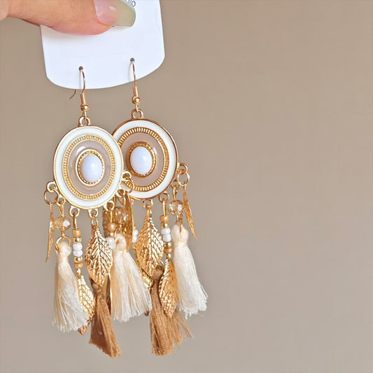 Earwish - Dreamcatcher Dangle Earrings - Boho & Vintage