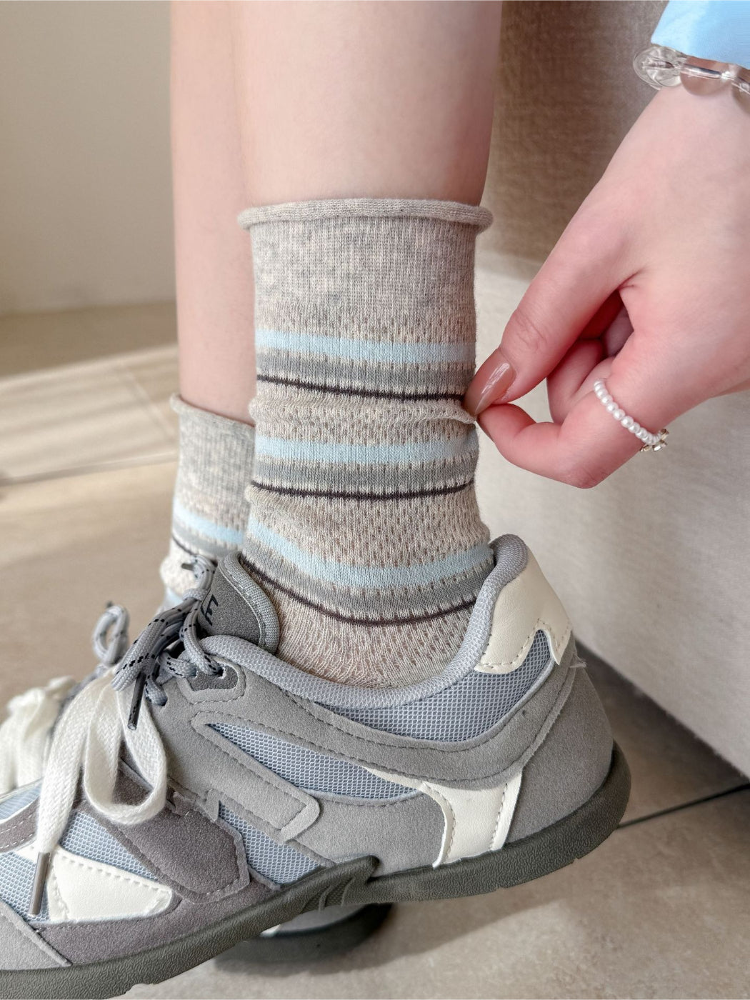 Rufia - Striped lightweight Crew Socks product image 7