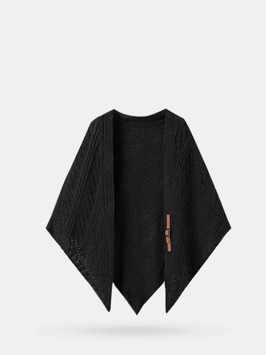 Scarvii - Classic Knitted Triangle Shawl as Outer Accessory