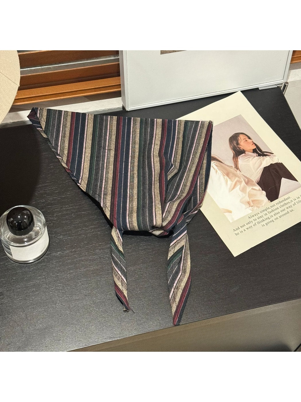 Scarvii - Retro Striped Triangle Bandana