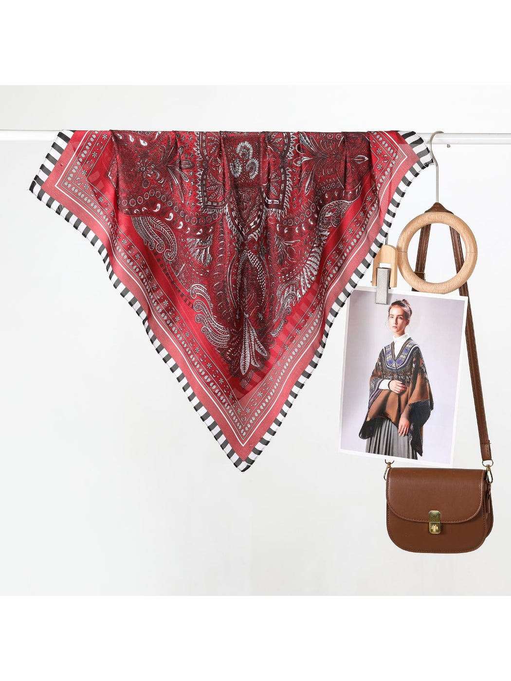 Scarvii - Paisley Bandana Square Scarf