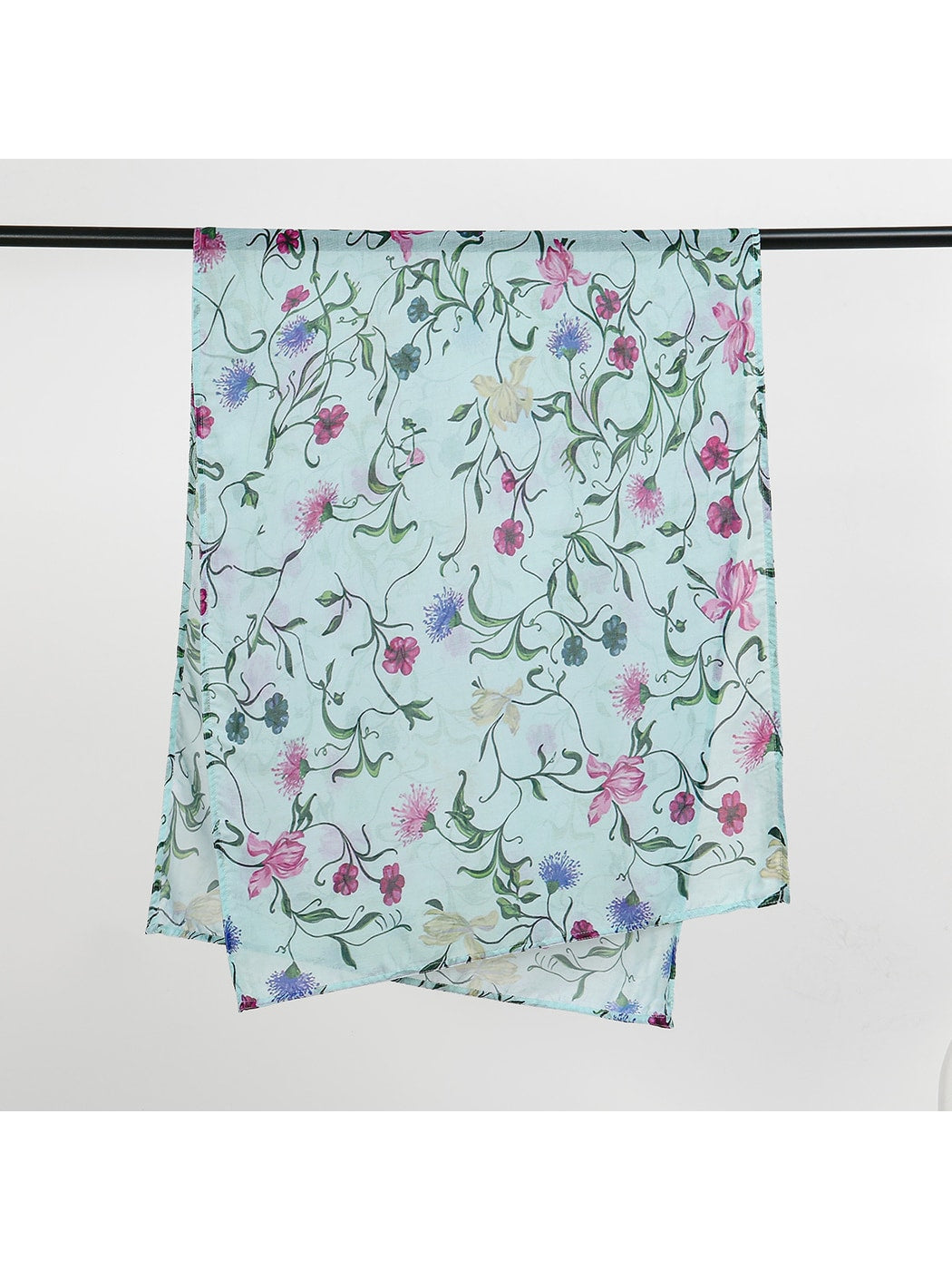 Scarvii - Floral Print Lightweight Fashion Scarf