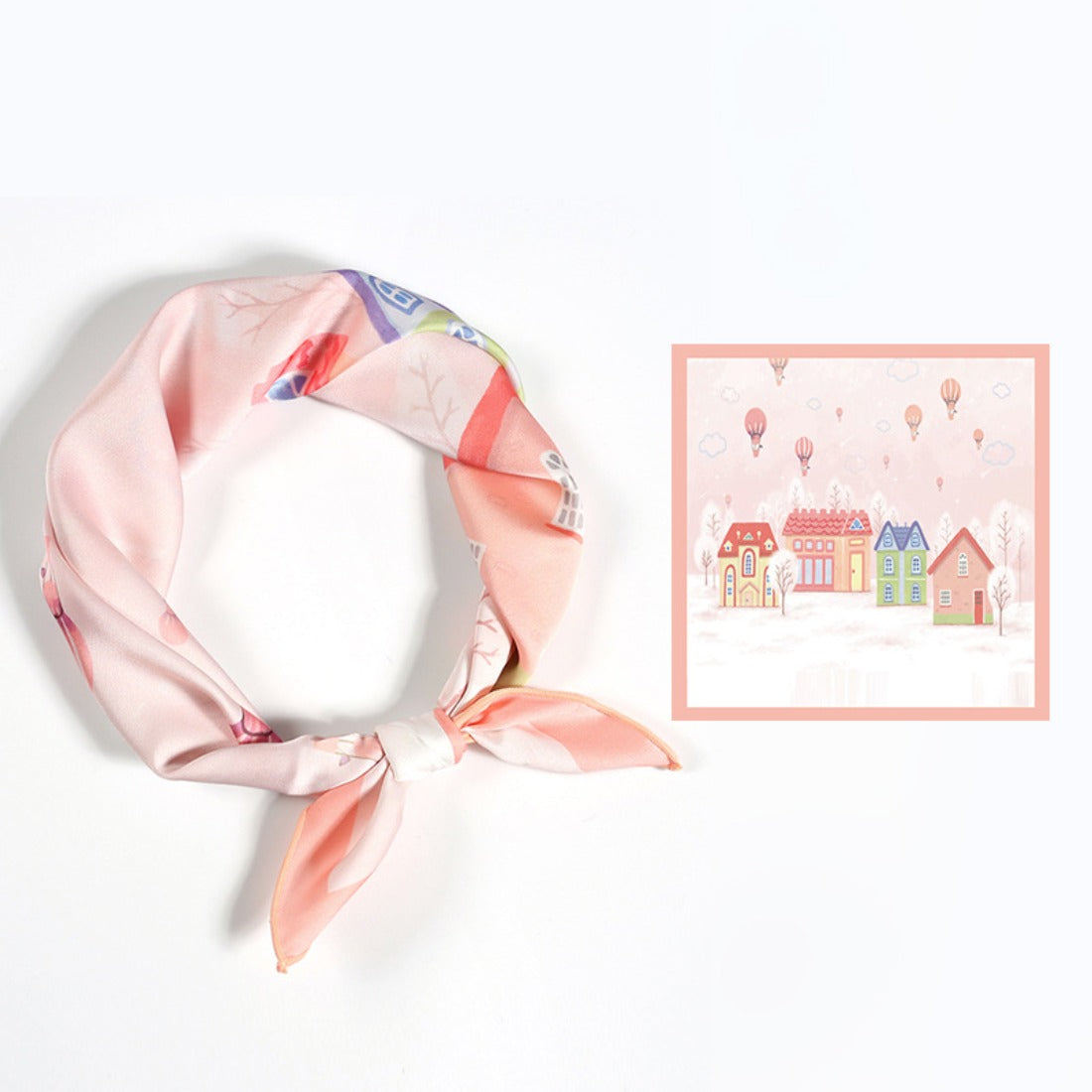Scarvii - Summer Colorful Elegant Pattern Square Scarf