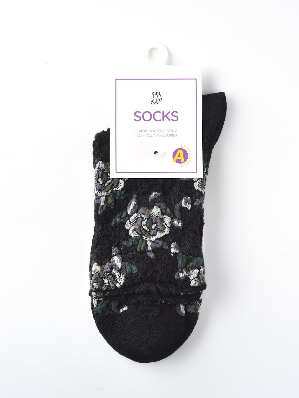 Rufia – Capsule Rose Motif Crew Socks