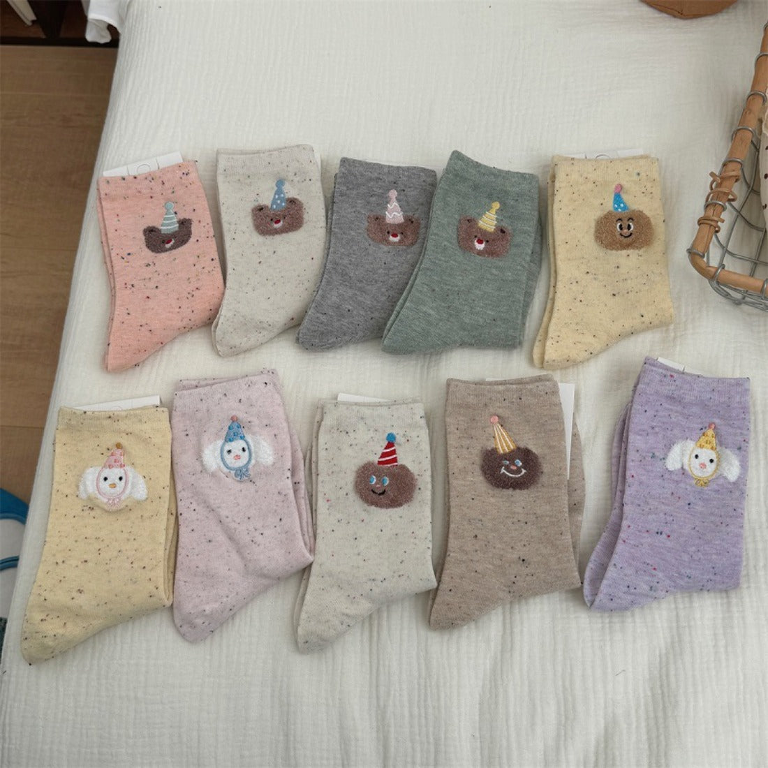Rufia - Cartoon Bear Birthday Socks