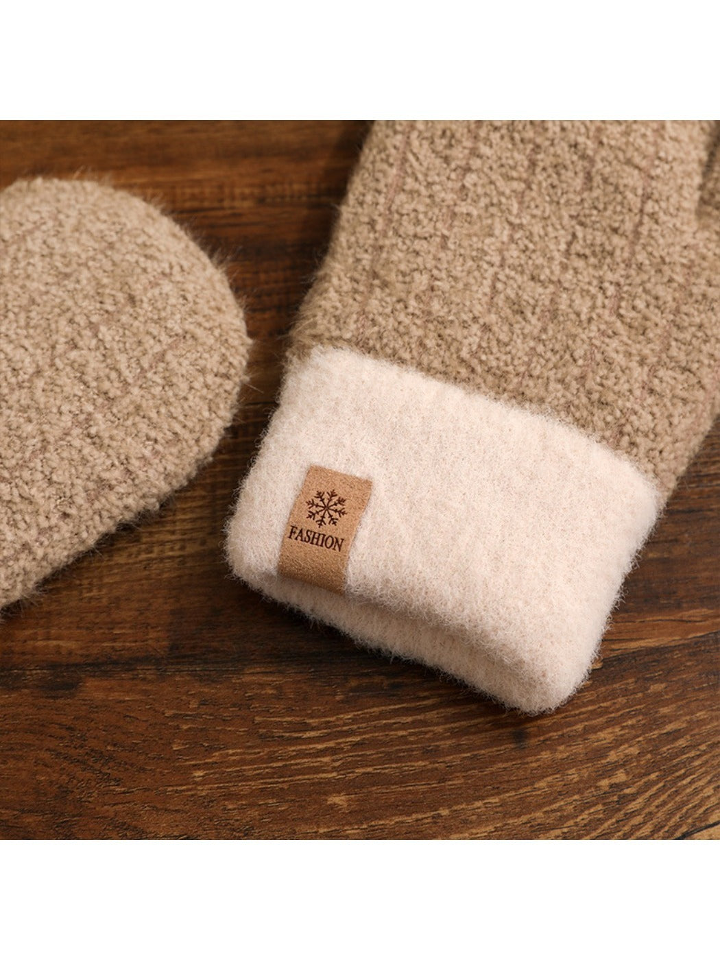 Gloving - Women's Winter Solid Color Plush Mittens