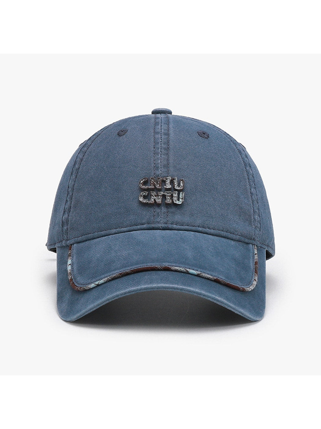 Haila - Simple Letter Detail Curved Brim Baseball Cap