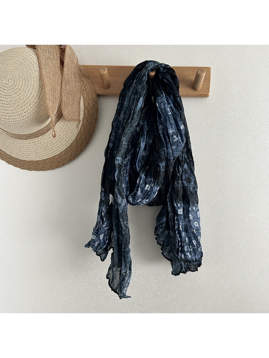 Scarvii - Vintage Crinkle Textured Scarf Wrap - Autumn-Winter Style