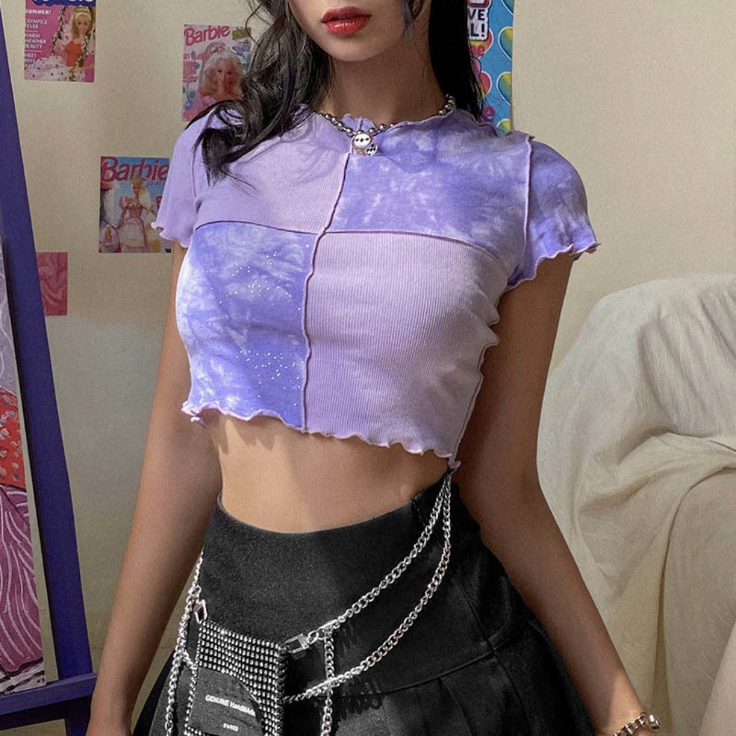 Vesty - Crop Top with Ruffle Detail - Chic & Sexy