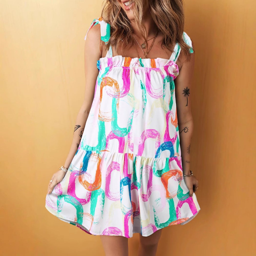 Troposa - Boho Abstract Sundress - Summer Escape