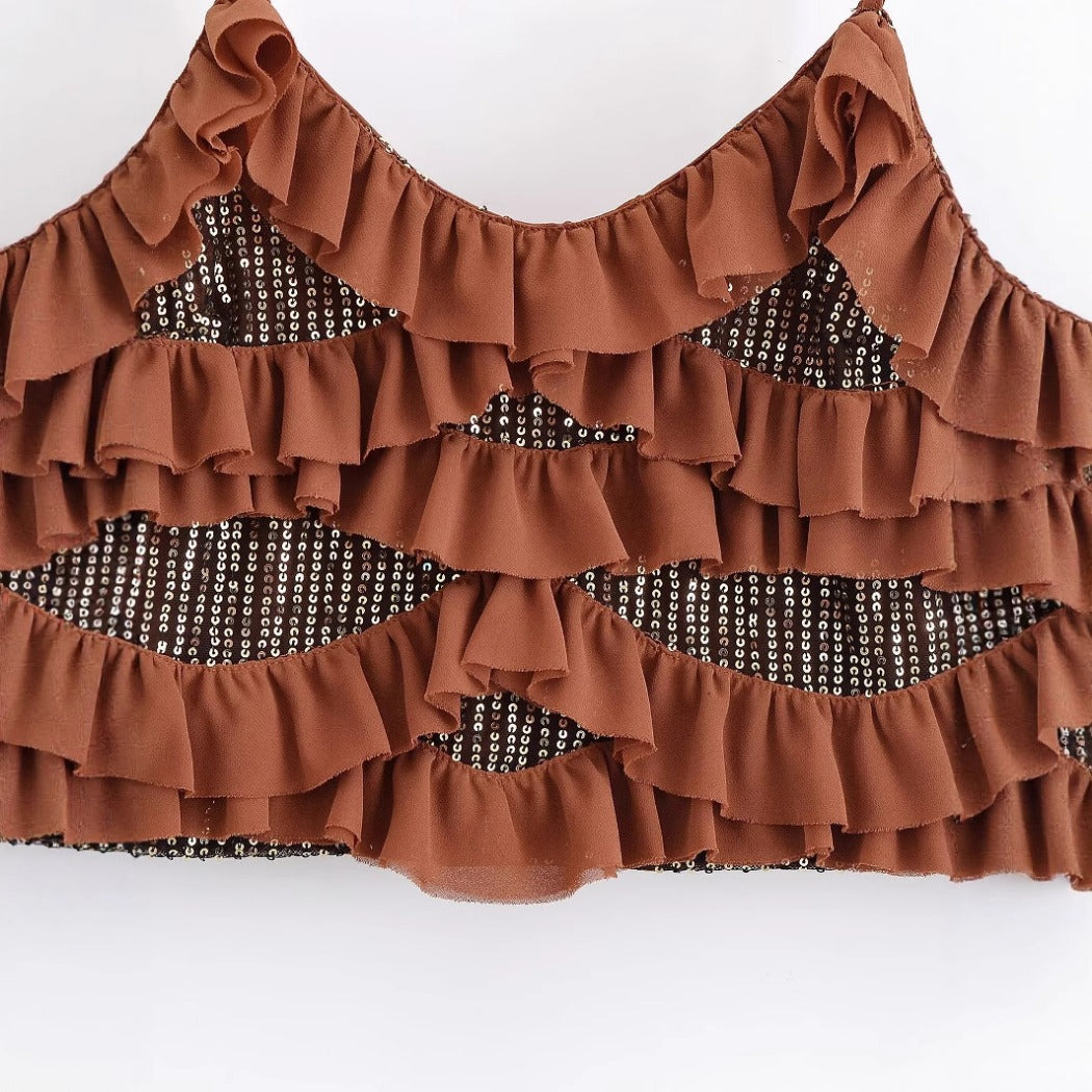 Vesty - Beaded Layered Camisole small - Feminine Elegance