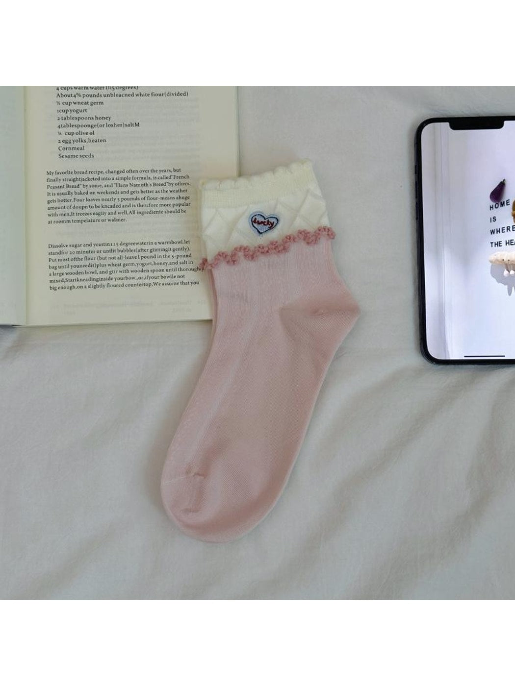 Rufia - Cute Penguin Embroidered Casual Crew Socks