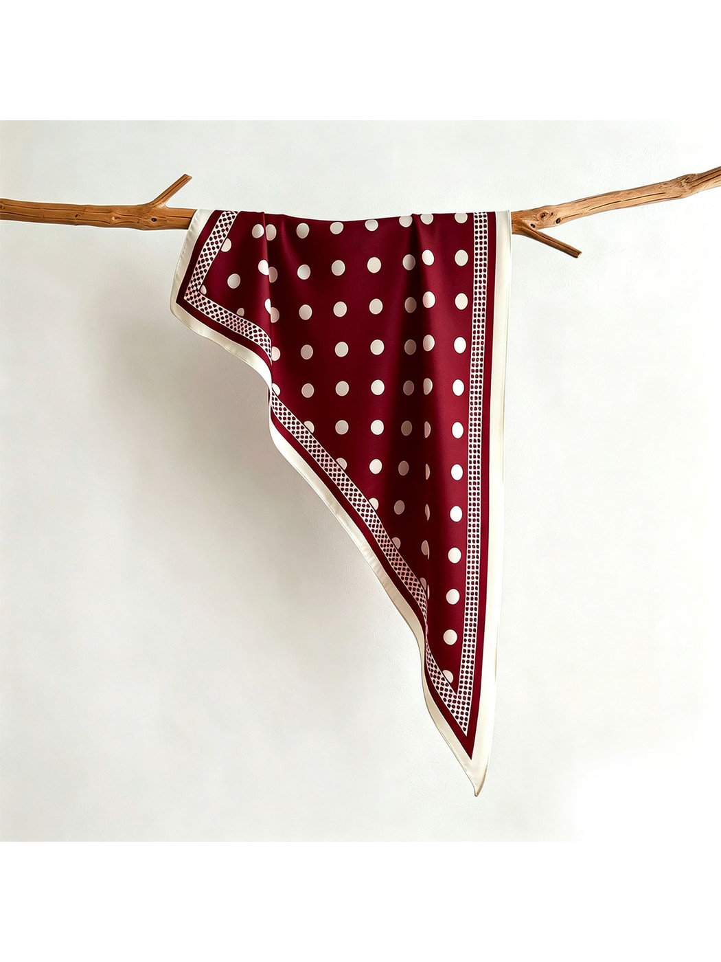 Scarvii - Polka Dot Border Square Scarf