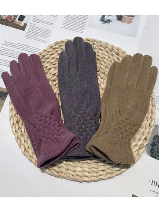Gloving - Solid-Color Women's Warm Gloves