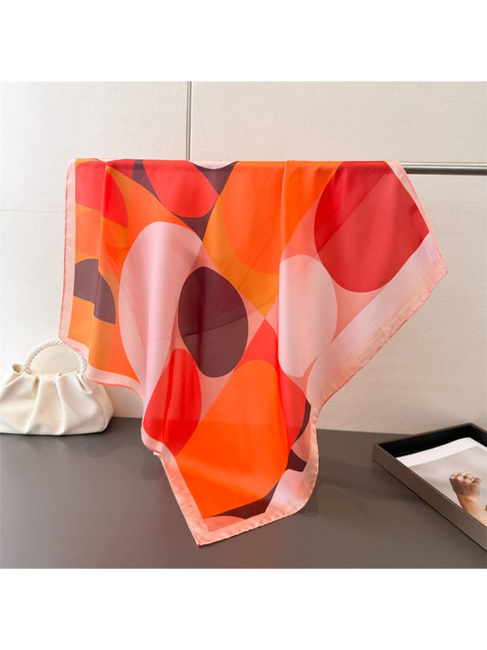 Scarvii - Colorblock Geometric Circle Square Scarf