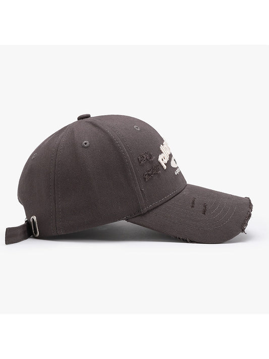 Haila - Curved Brim Letter Graphic Baseball Cap