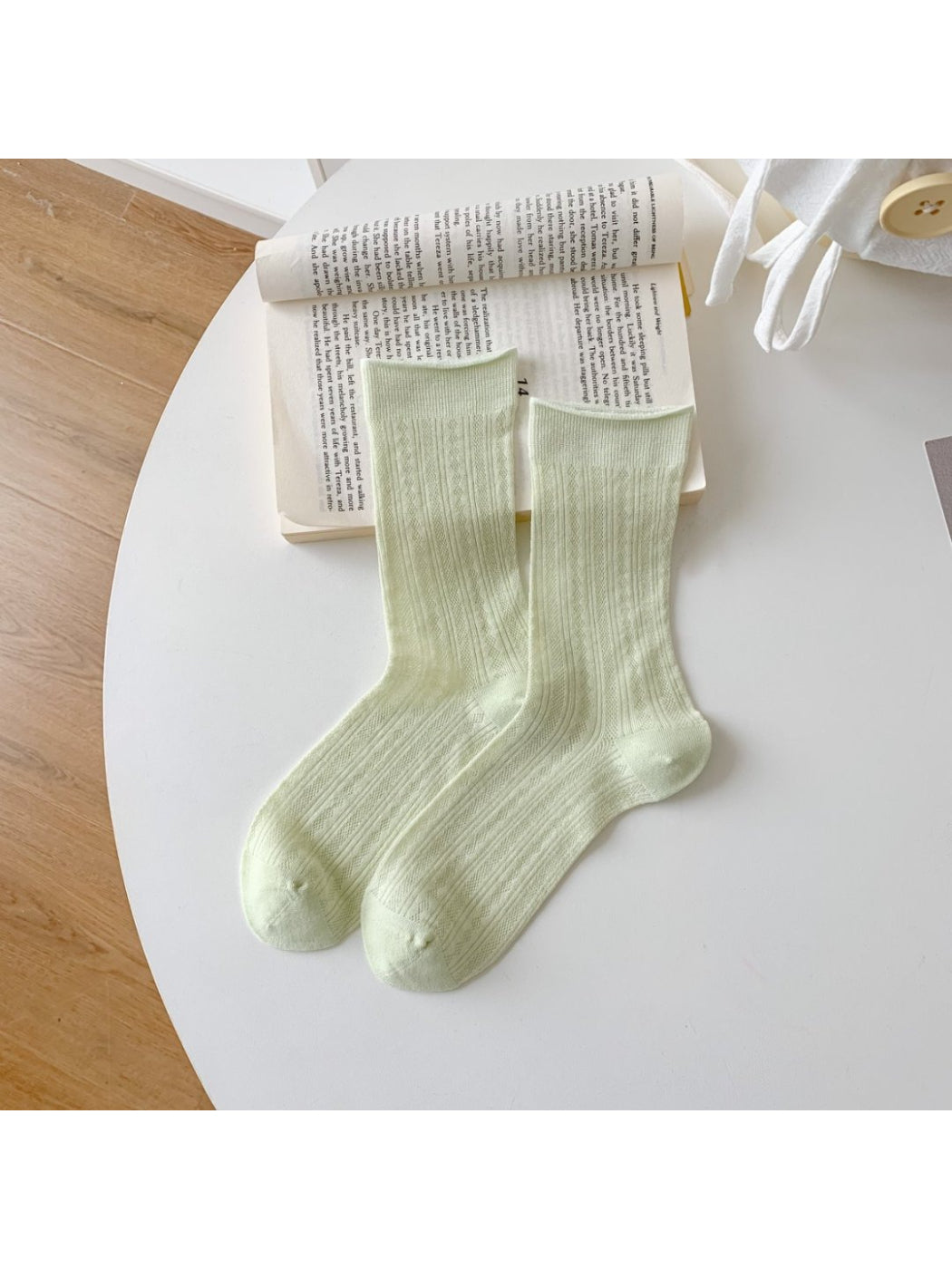 Rufia - Soft Ribbed Crew Socks