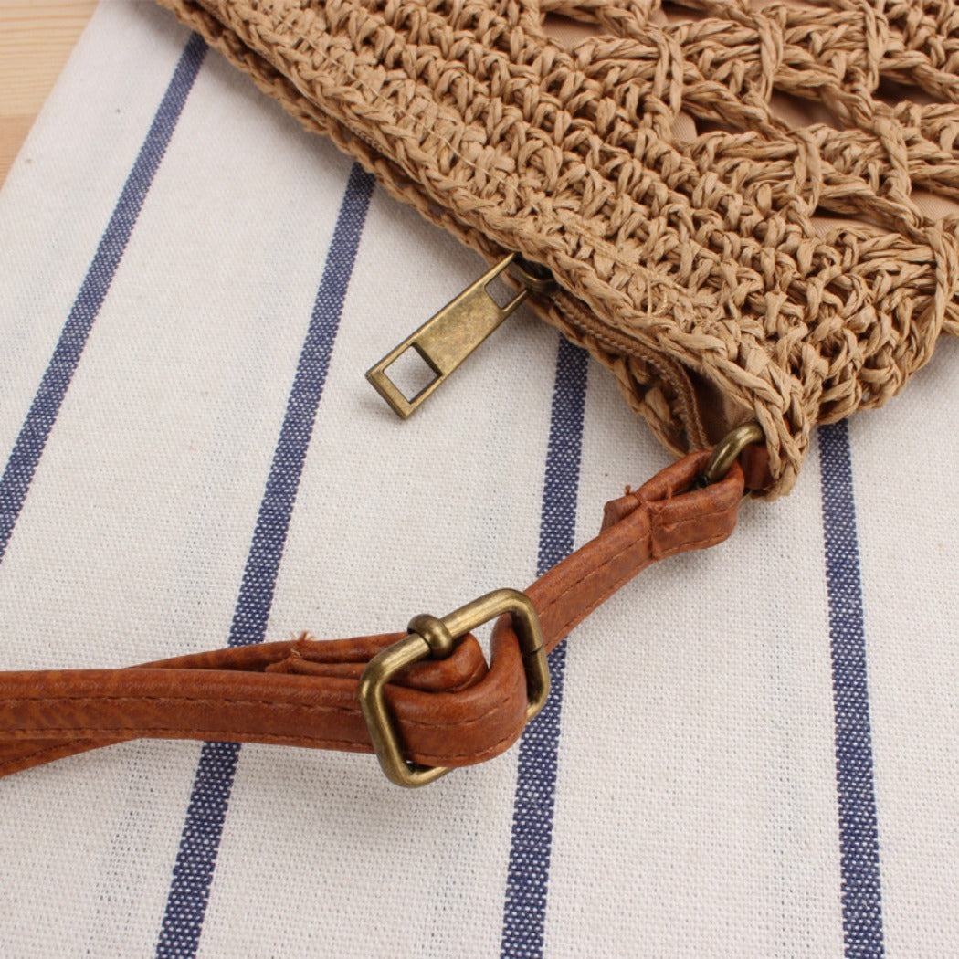 Cosbai - Roomy Crochet Crossbody Bag - Classic & Chic
