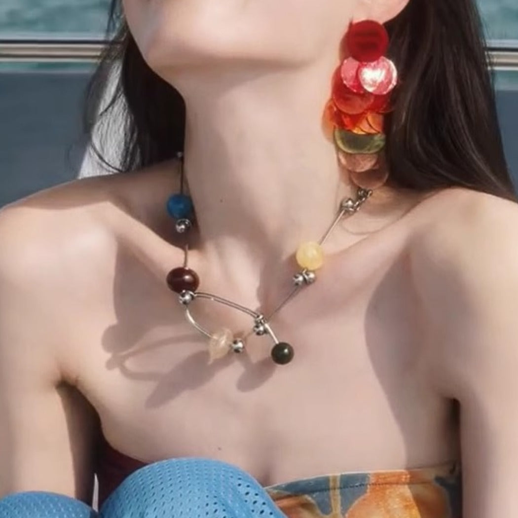 Earwish - Colorful Tassel Earrings - Shine & Beachy