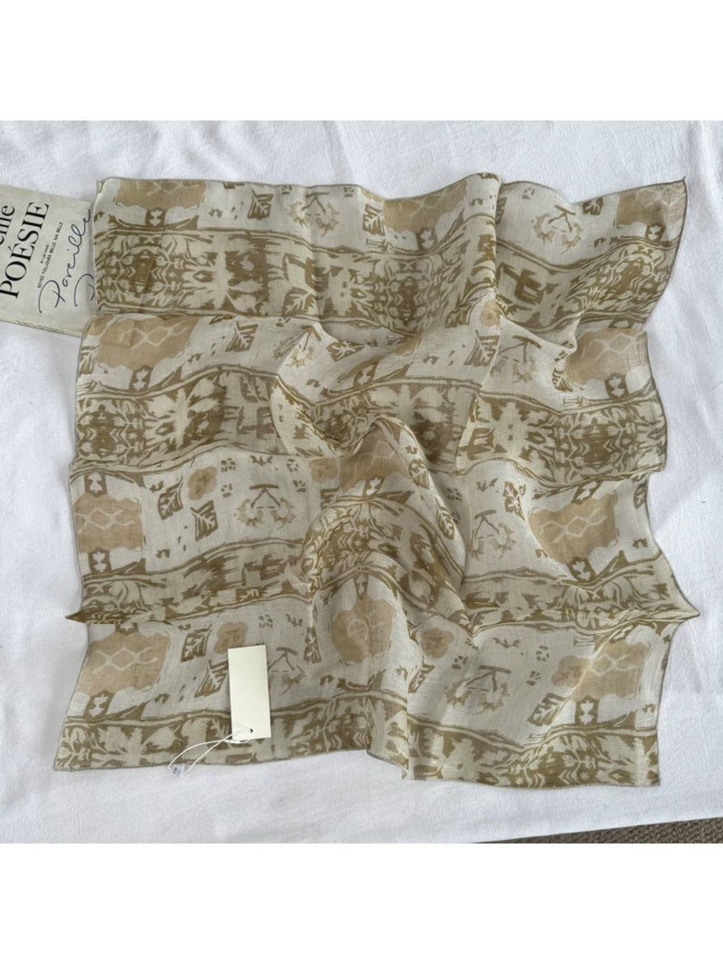 Scarvii - Abstract Floral Sketch Square Scarf