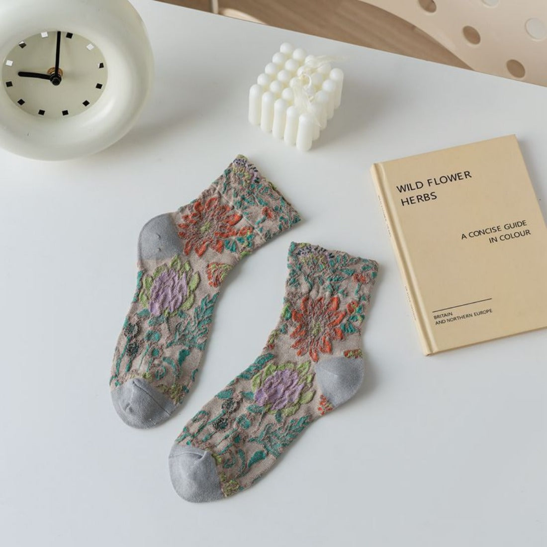 Rufia - 3D Flower Bohemian Women's Socks