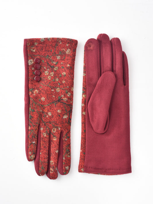 Gloving - Winter Floral Touchscreen Warm Gloves
