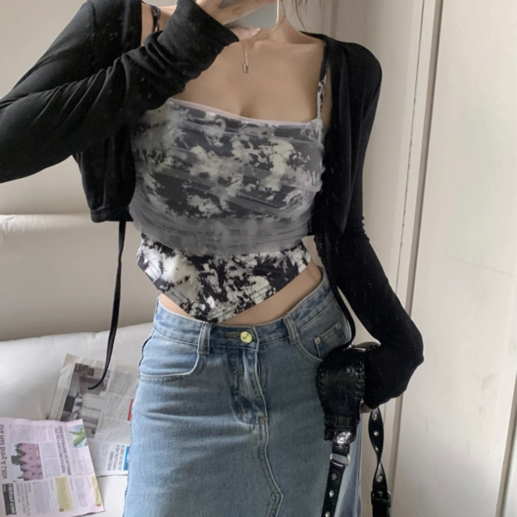 Vesty - Sexy Mesh Layering Cami Top - Fashion & Artistic