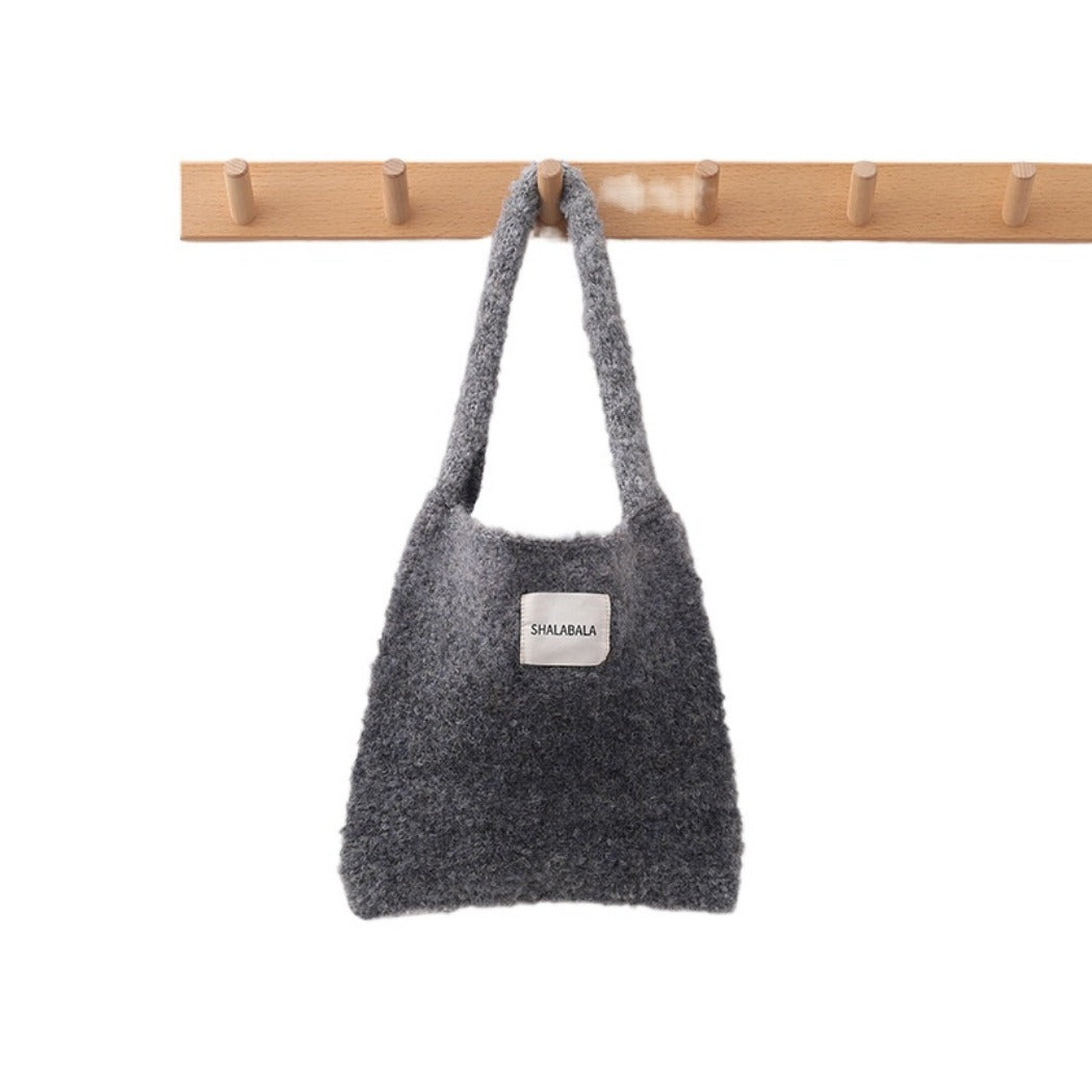 Cosbai - Vintage Ombre Knit Shoulder Bag - Simple & Stylish