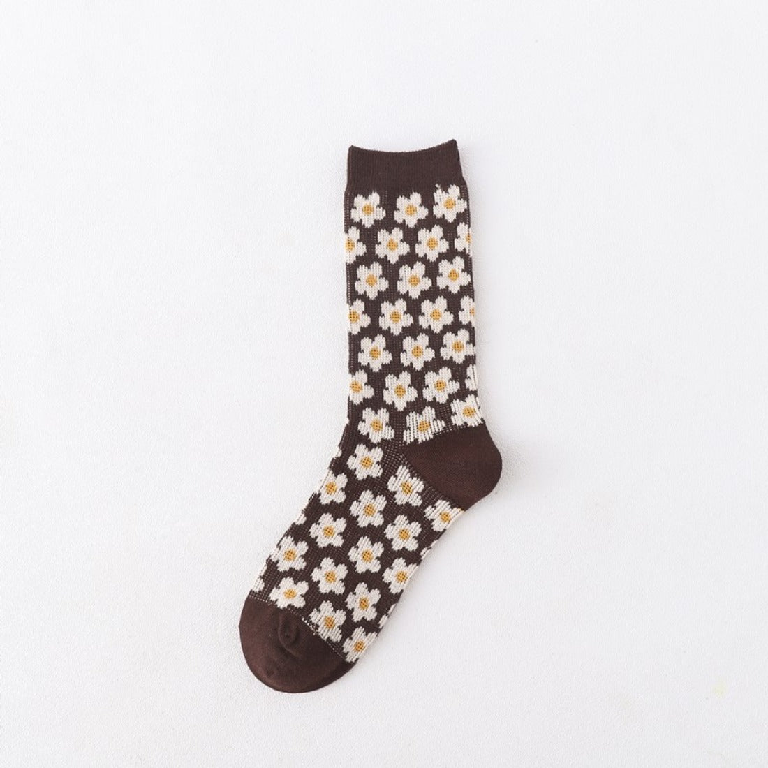 Rufia - Floral Pattern Mid-Calf Socks