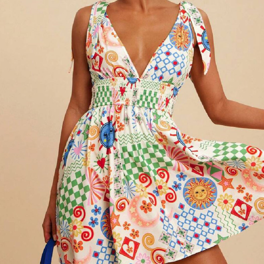 Troposa - Sexy V-Neck Vacation Dress