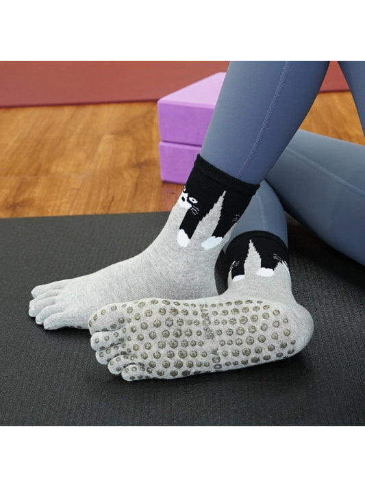 Rufia - Yoga Grip High-Cuff Five-Toe Socks