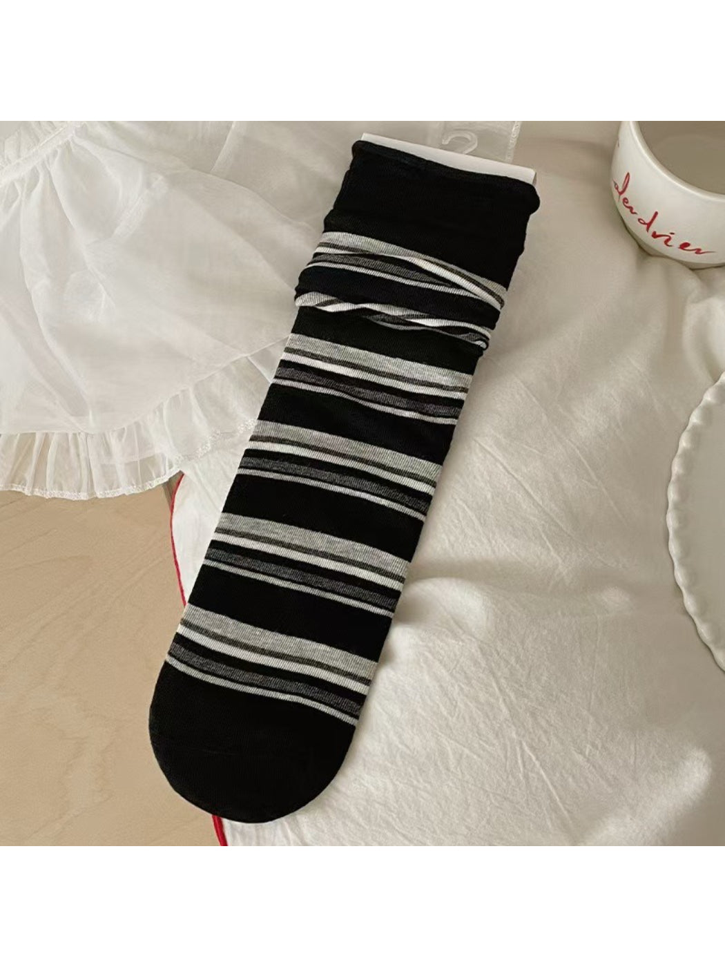 Rufia - Retro Stripe Daily Crew Socks product image 8