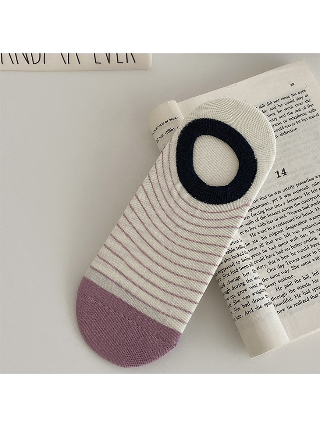 Rufia - Fine Stripes Colorblock Low Ankle Socks