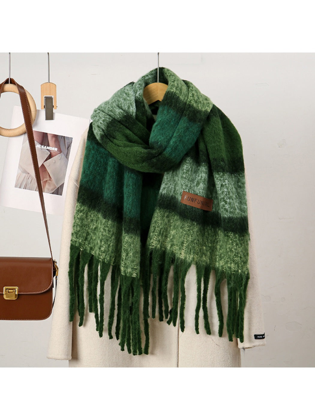 Scarvii - Maillard Winter Tassel Scarf