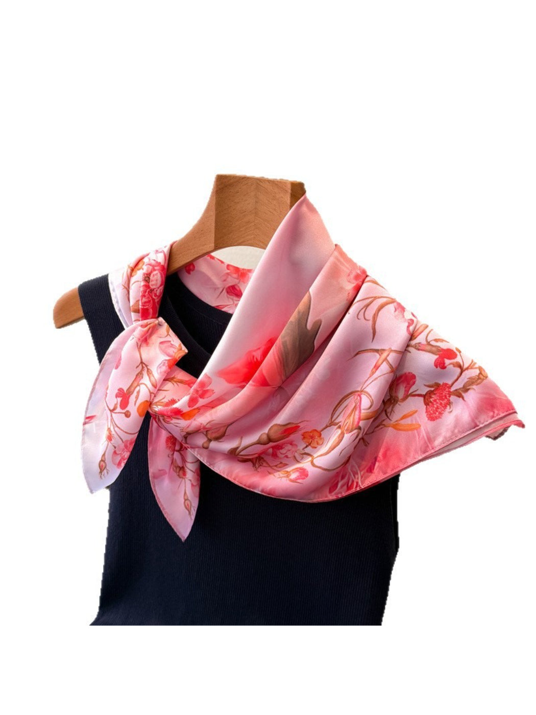 Scarvii - Soft Blush Rose Square Scarf