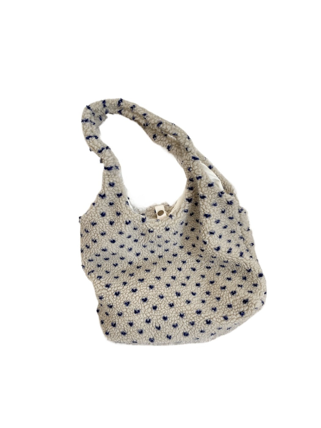 Cosbai – Plush Heart Tote Shoulder Bag