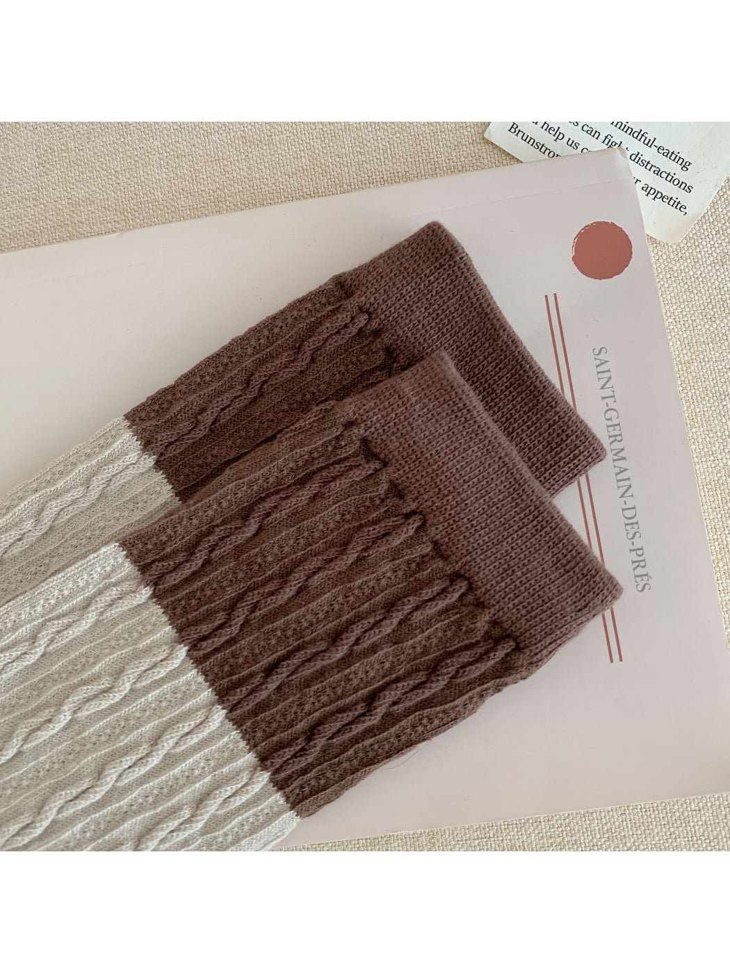 Rufia - Color Block Textured Crew Socks