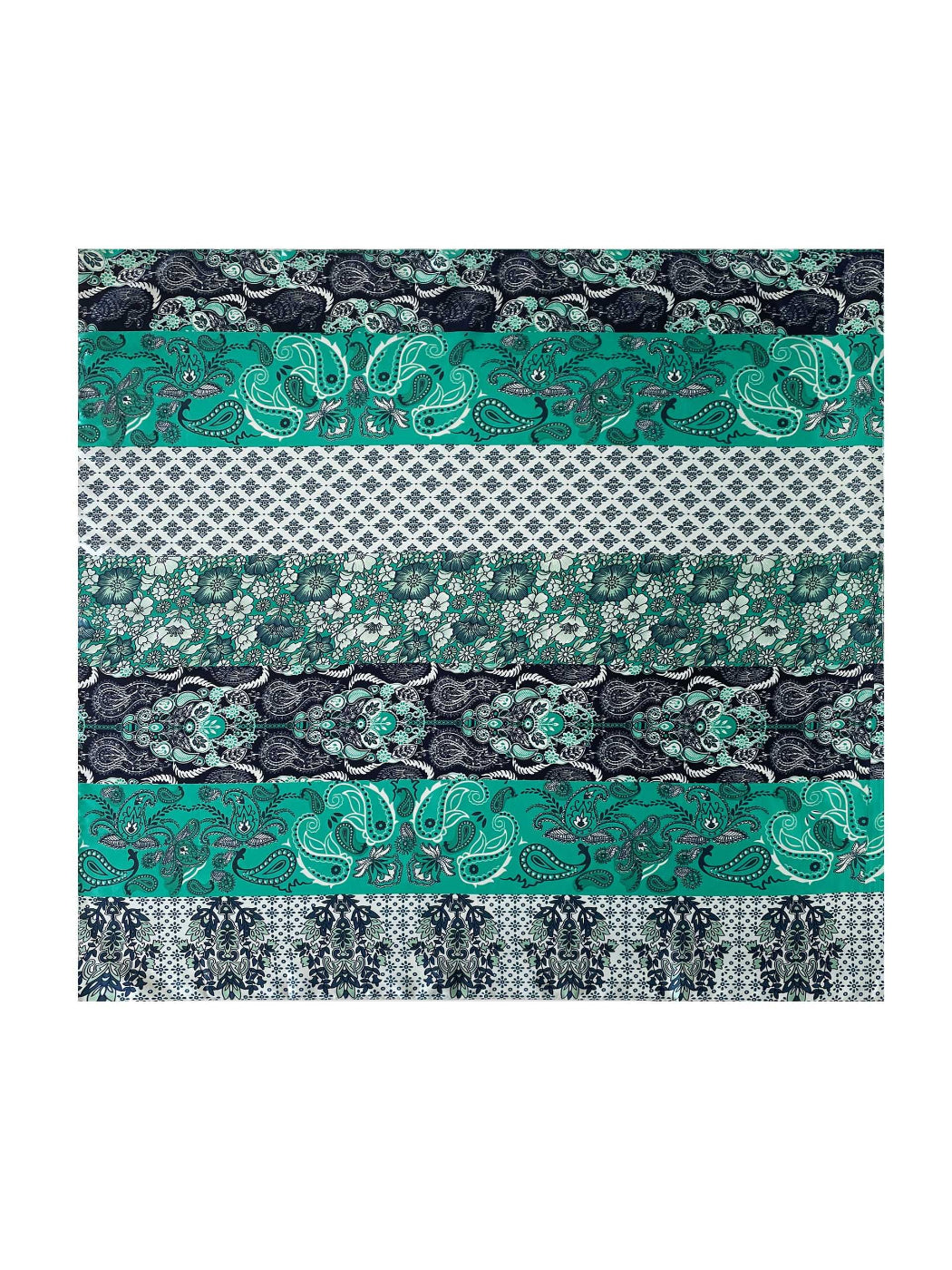 Scarvii - Patchwork Paisley Print Square Scarf