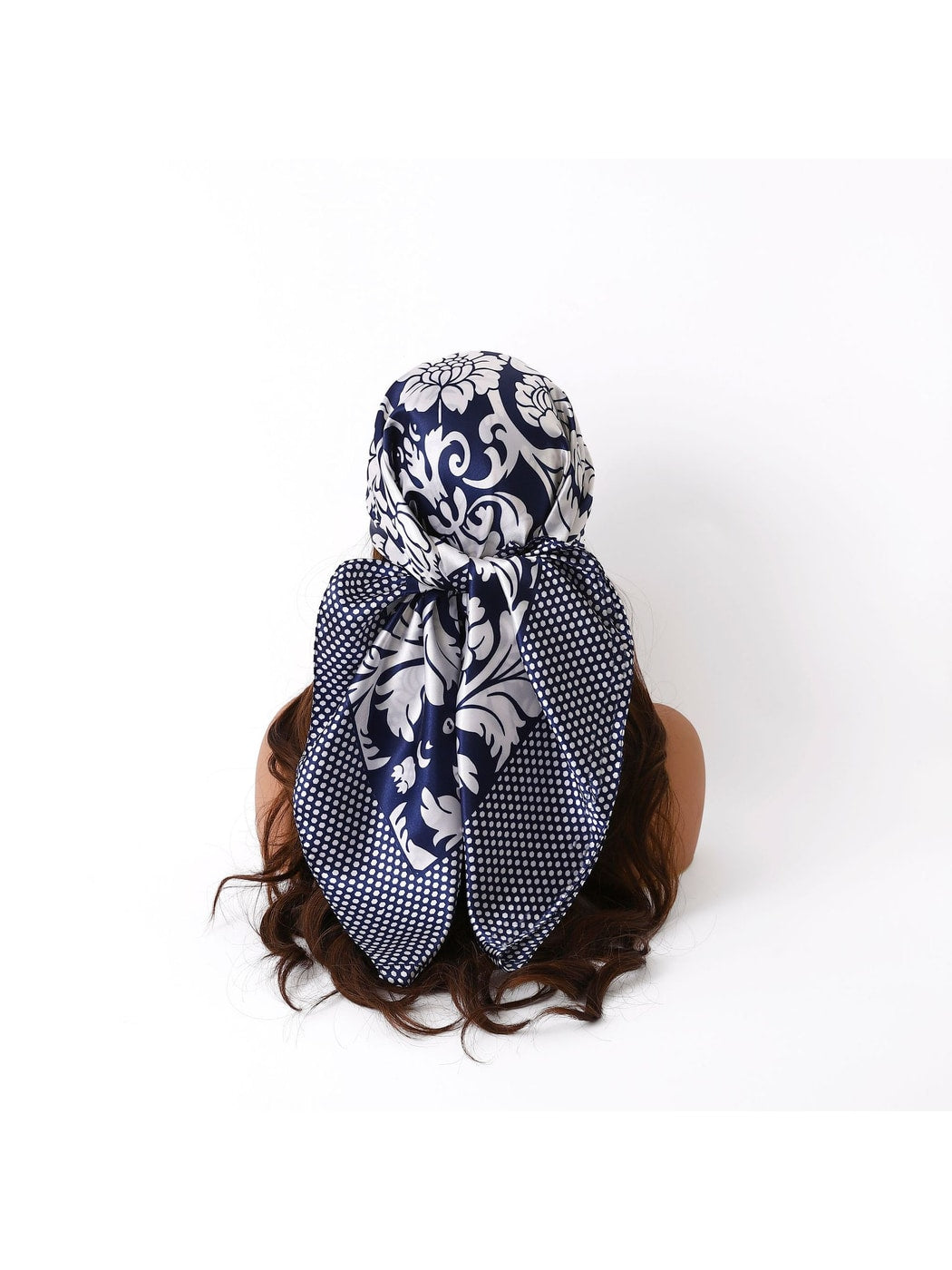 Scarvii - Baroque Ornate Floral Square Scarf