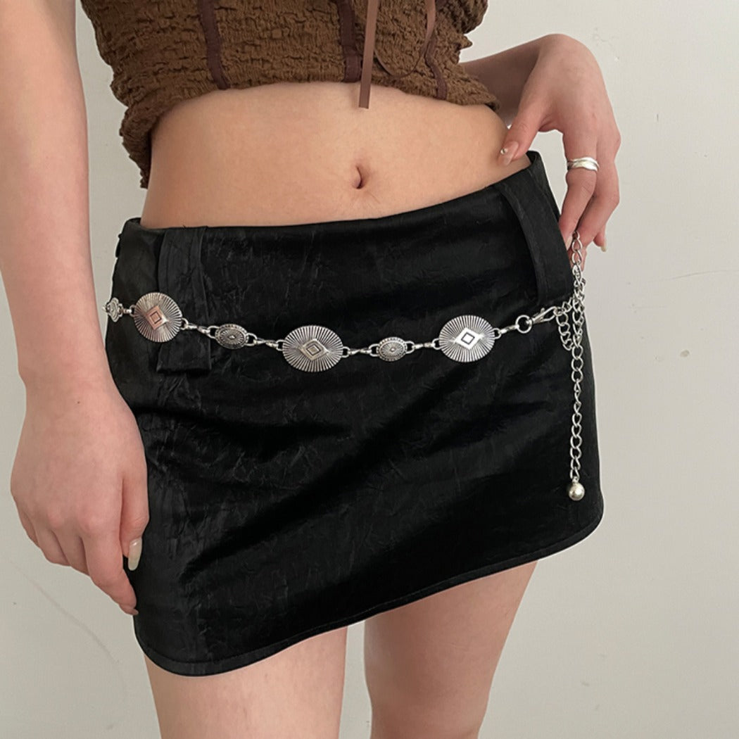 Beco - Simple Oval Waist Chain Belt - Boho & Chic