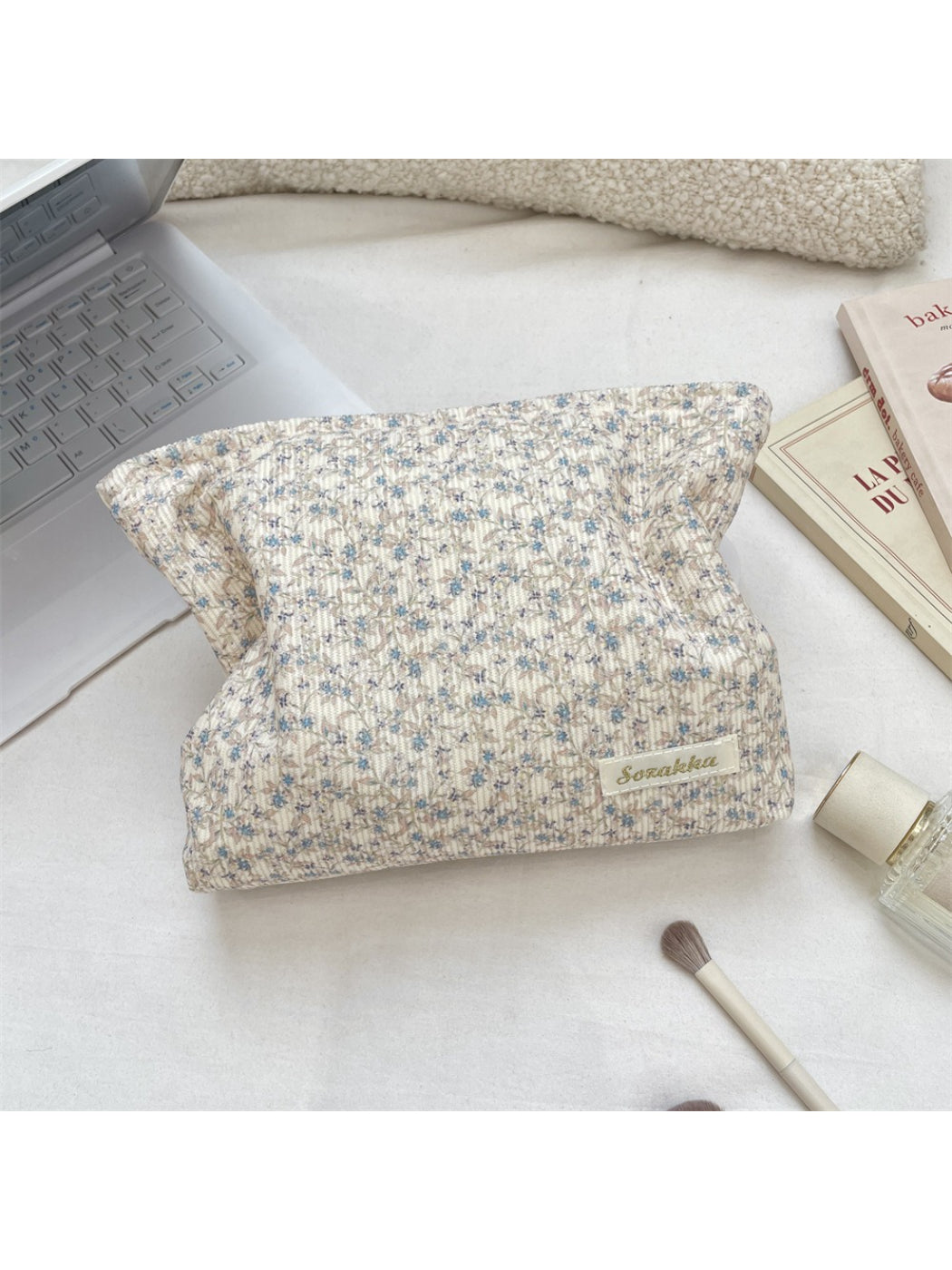 Cosbai - Micro Floral Cosmetic Bag