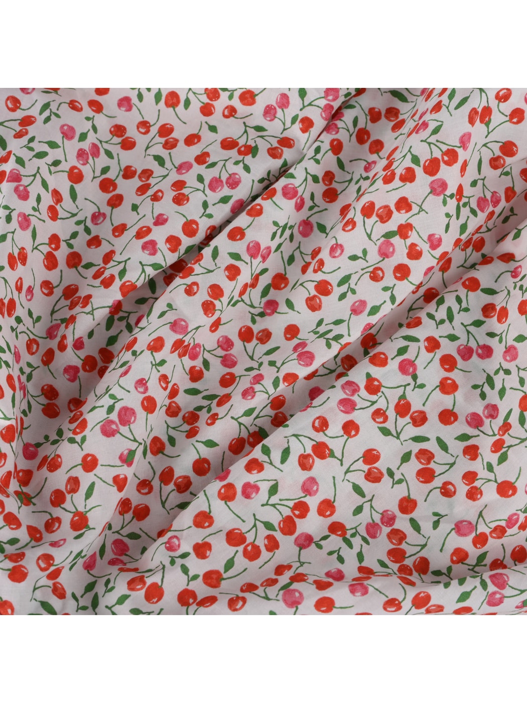 Haila - Cherry Print Curved Brim Headscarf Cap