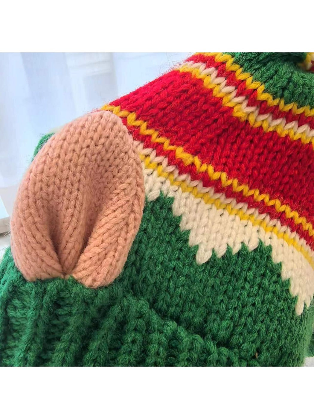Haila - Christmas Knitted Beanie with Elf Ears