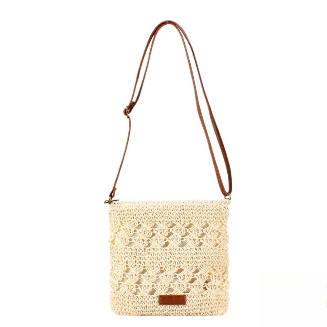 Cosbai - Roomy Crochet Crossbody Bag - Classic & Chic