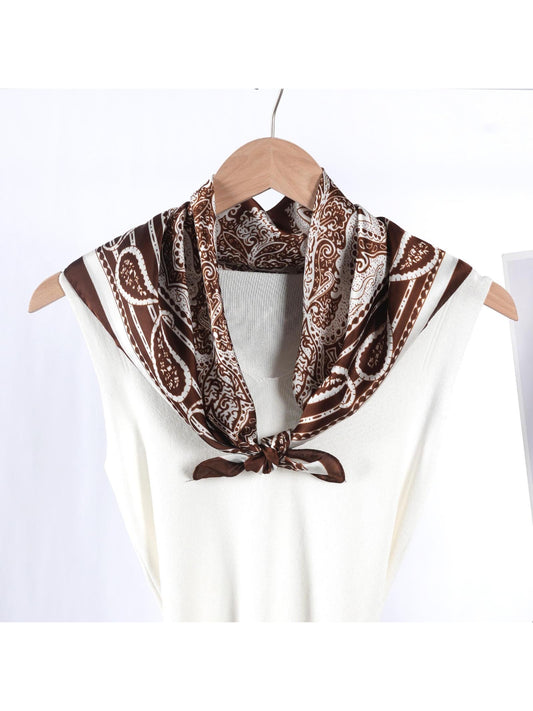 Scarvii - Boho Paisley Border Square Scarf