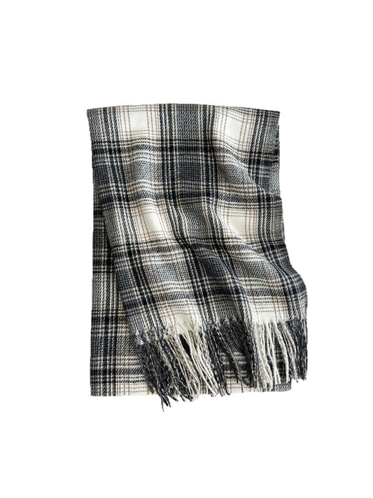 Scarvii - Classic Plaid Fringed Winter Scarf