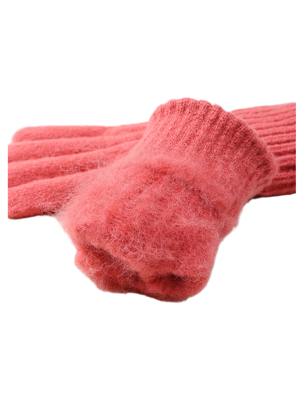 Close-up of the fuzzy interior at the glove cuff opening