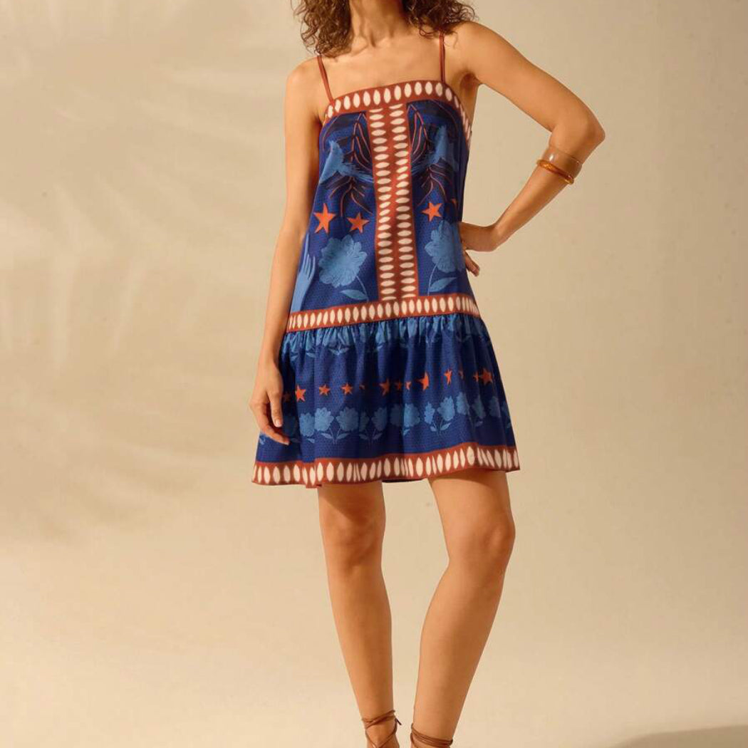 Troposa - Blue Floral Dress - Summer Style & Charm
